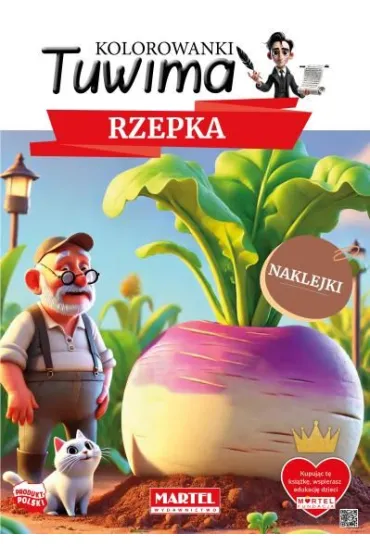 Kolorowanki Tuwima z naklejkami Rzepka