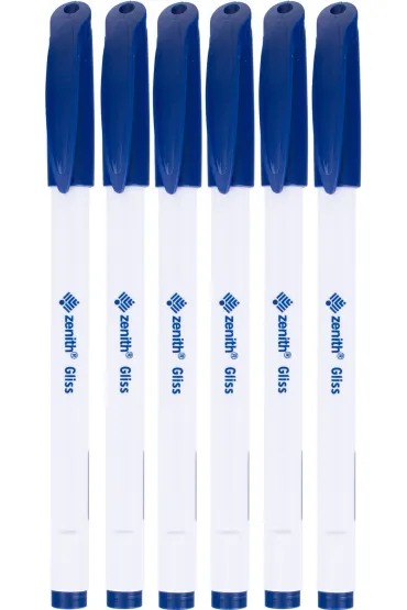 Astra D�ugopis ze skuwk� 0,5 mm Zenith Gliss niebieski 6szt.
