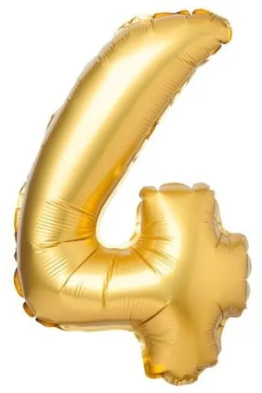 Arpex Balon foliowy matowy z�oty 4 69cm