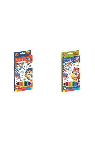 St. Majewski Kredki akwarelowe 12 kolor�w BAMBINO