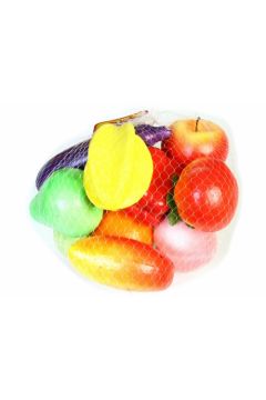 Owoce i warzywa styropianowe w siatce Mega Creative