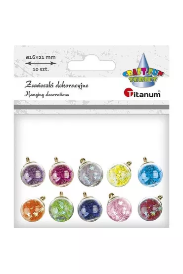 Titanum Zawieszki dekoracyjne kule 16mm