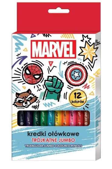 Beniamin Kredki o��wkowe tr�jk�tne jumbo Avengers 12 kol