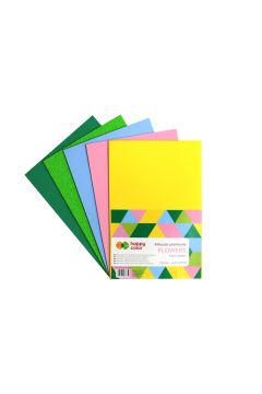 Happy Color Arkusze piankowe FLOWERS, 5 kolorw, A4, 5 arkuszy