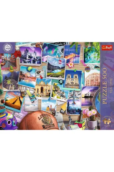 Puzzle 500 el. Tea Time: Wspomnienia z podr�y Trefl