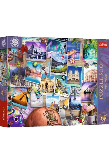 Puzzle 500 el. Tea Time: Wspomnienia z podr�y Trefl