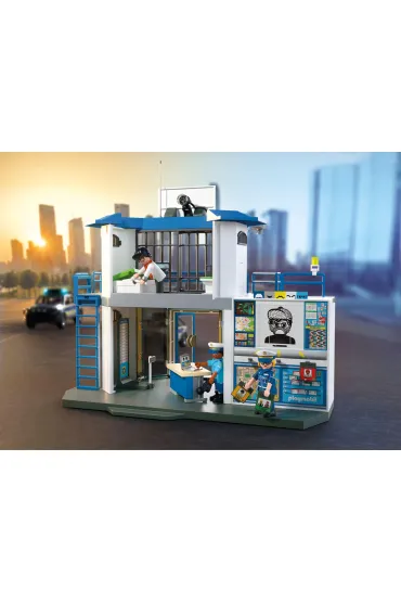 Playmobil City Action Posterunek policji z miejscem przes�ucha� 71874
