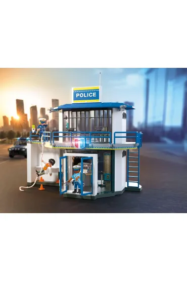 Playmobil City Action Posterunek policji z miejscem przes�ucha� 71874
