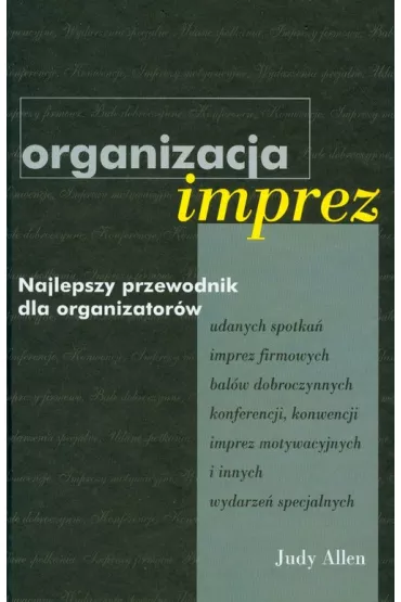 Organizacja imprez - Allen Judy