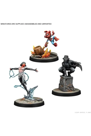 Marvel: Crisis Protocol  Silk, Spider-Ham & Spider-Man Noir Atomic Mass Games