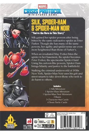 Marvel: Crisis Protocol  Silk, Spider-Ham & Spider-Man Noir Atomic Mass Games