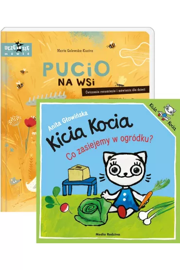 Pakiet: Pucio na wsi. �wiczenia rozumienia i m�wienia dla dzieci, Kicia Kocia. Co zasiejemy w ogr�dku?