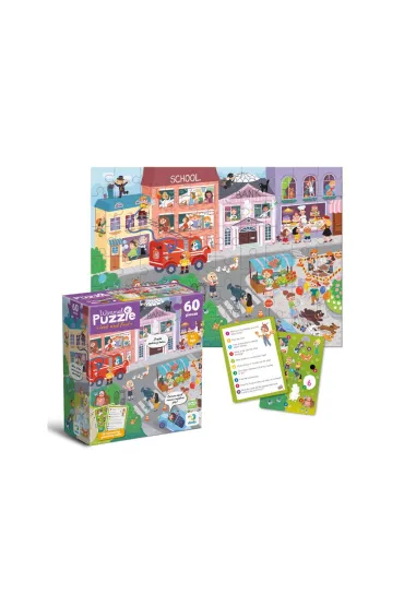 Puzzle 60 el. Wimmel -The town of professions Dodo