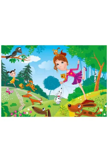 Puzzle maxi 12 el. Pieski Multigra