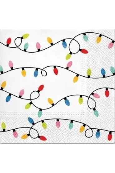 Paw Serwetki �wi�teczne �wiat�a 33x33 cm