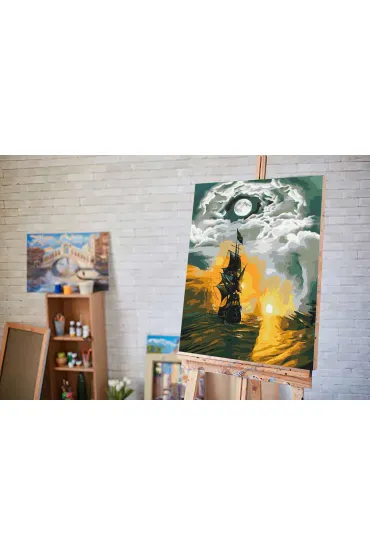 Twoje Hobby Malowanie po numerach - Statek w burzy 40x50cm