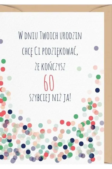 Karnet Urodziny 60