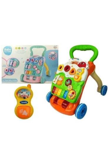 Pchacz edukacyjny z pianinkiem LeanToys