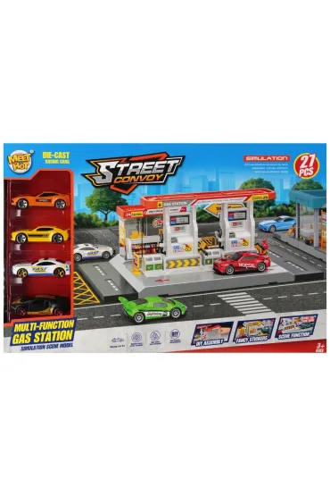Parking Stacja Benzynowa z akcesoriami MEGA CREATIVE 573969