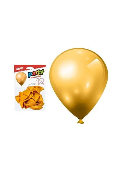 MFP Balon dmuchany metal z�oty 26cm