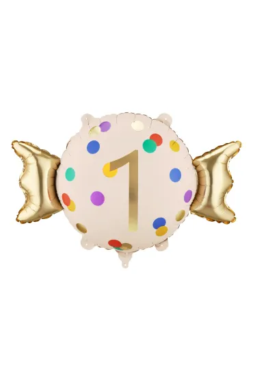 PartyDeco Balon foliowy Cukierek   1  , 61x37 cm, mix  1 op. / 1 szt.