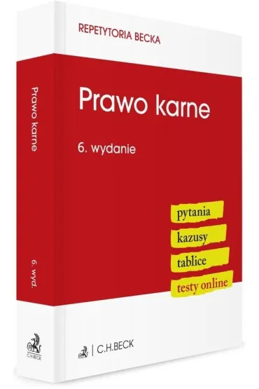 Prawo karne. Pytania. Kazusy. Tablice Testy online