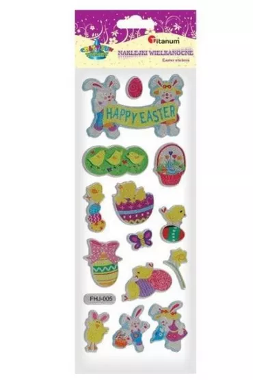 Titanum Naklejki wypuk�e Happy Easter mix