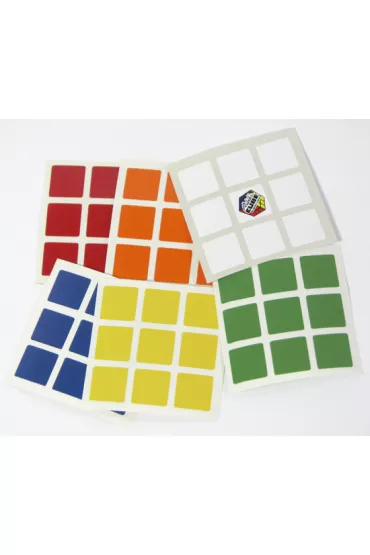 Naklejki z logo Rubik na kostk� 3x3x3