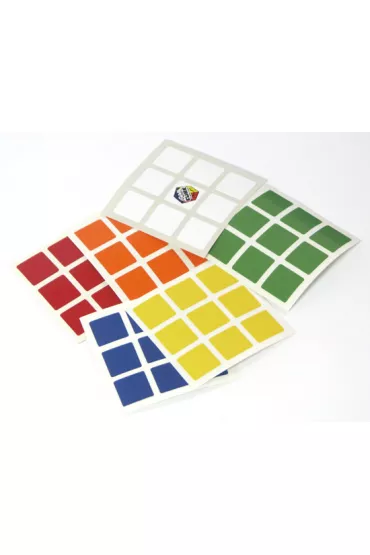 Naklejki z logo Rubik na kostk� 3x3x3