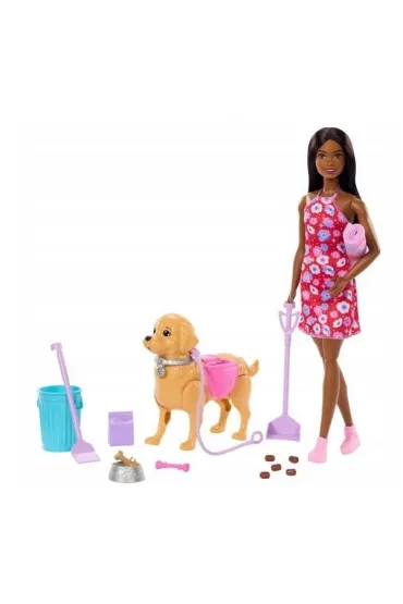 Barbie Spacer z pieskiem czy�cioszkiem Mattel
