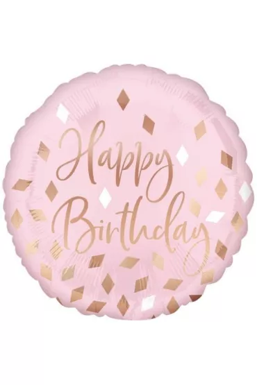Amscan Balon foliowy Blush Birthday standard 43cm