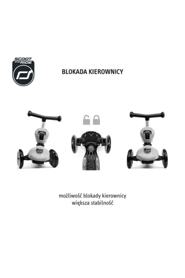 Highwaykick 1 2w1 Je�dzik i hulajnoga tr�jko�owa 1-5 lat Blueberry Scootandride