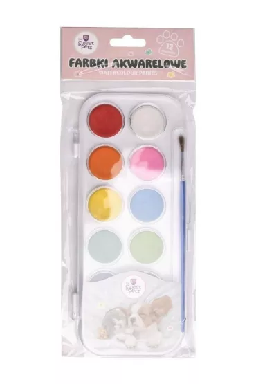 Beniamin Farby akwarelowe The Sweet Pets 12 kolorw