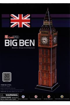 Puzzle 3D 30 el. Big Ben Cubic Fun