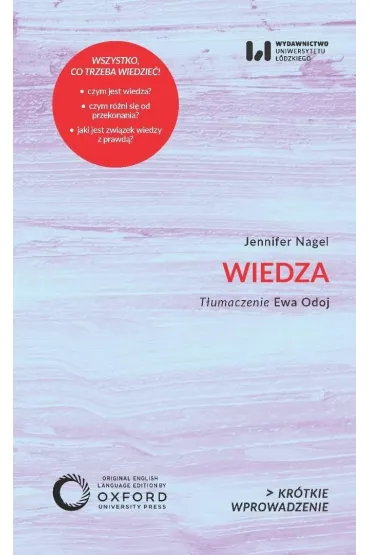 Wiedza - Jennifer Nagel