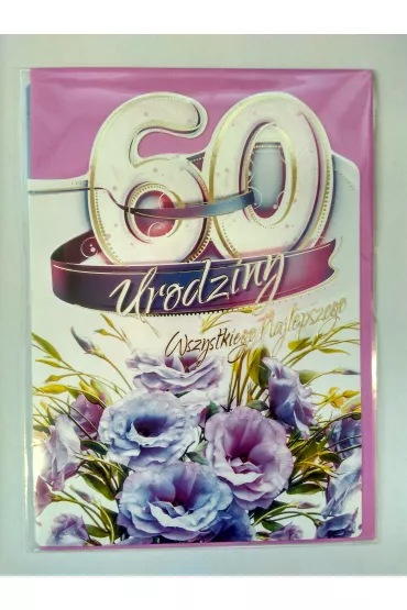 Art Nuvo Karnet 60 urodziny CC13