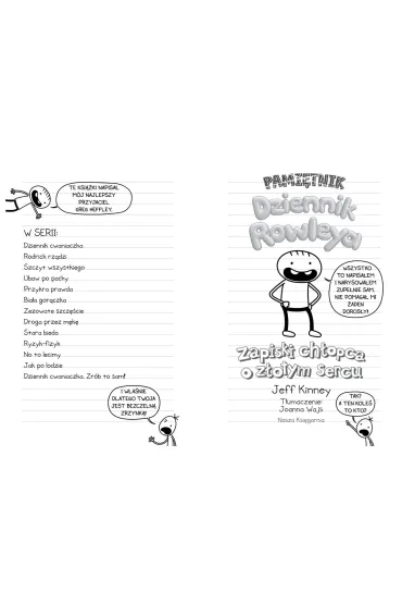 Dziennik Rowleya. Zapiski ch�opca o z�otym sercu - Jeff Kinney