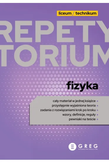 Fizyka. Repetytorium. Liceum i technikum 2026