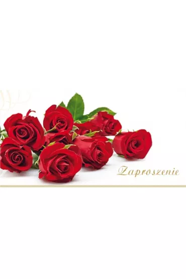 Stamp Zaproszenia Flowers nr 03 10 szt.