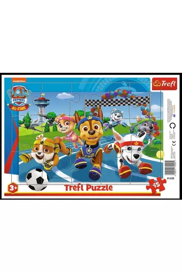 Puzzle ramkowe 15 el. Uczynne pieski Trefl