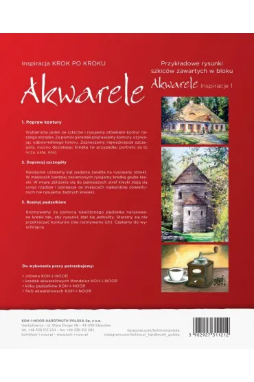 Koh-I-Noor Blok Akwarele Inspiracje A4 20 arkuszy