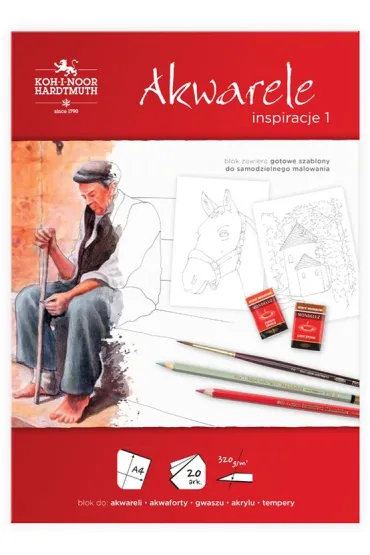 Koh-I-Noor Blok Akwarele Inspiracje A4 20 arkuszy