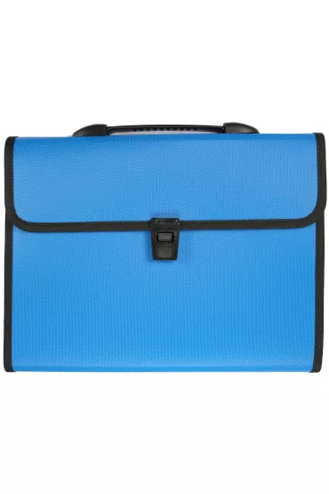 Titanum Teczka A4 z r�czk� 12 przegr�dek niebieska