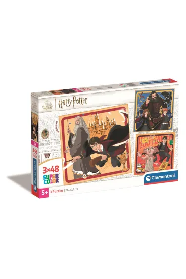 Puzzle 3x48 el. SuperColor. Harry Potter Clementoni