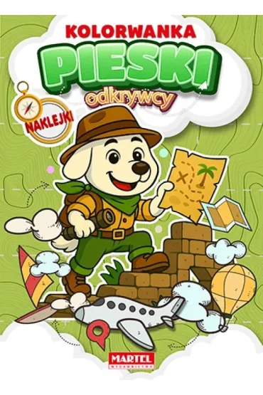 Kolorowanka z naklejkami. Odkrywcy. Pieski