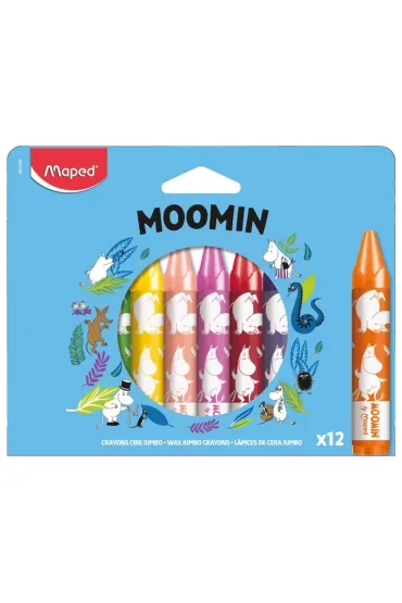 Kredki �wiecowe Muminki Jumbo 12 szt MAPED