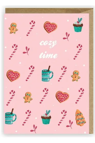 Cardie Kartka Bo�e Narodzenie Cozy time + eko koperta