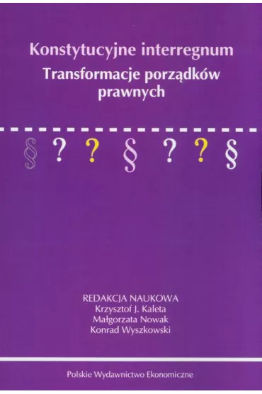 eBook Konstytucyjne interregnum pdf - Krzysztof Kaleta