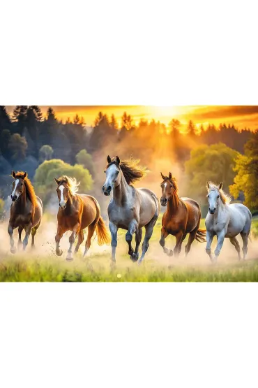 Puzzle 1500 el. Dzikie konie Trefl