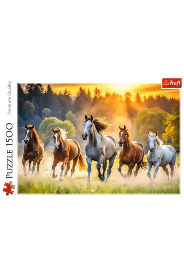 Puzzle 1500 el. Dzikie konie Trefl